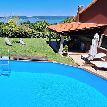 Chalet Rural 400 M Playa Piscina Barbacoa Chimenea Bueu Exterior photo