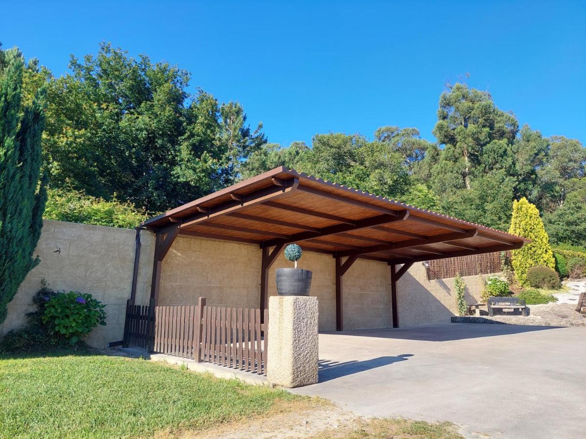 Chalet Rural 400 M Playa Piscina Barbacoa Chimenea Bueu Exterior photo
